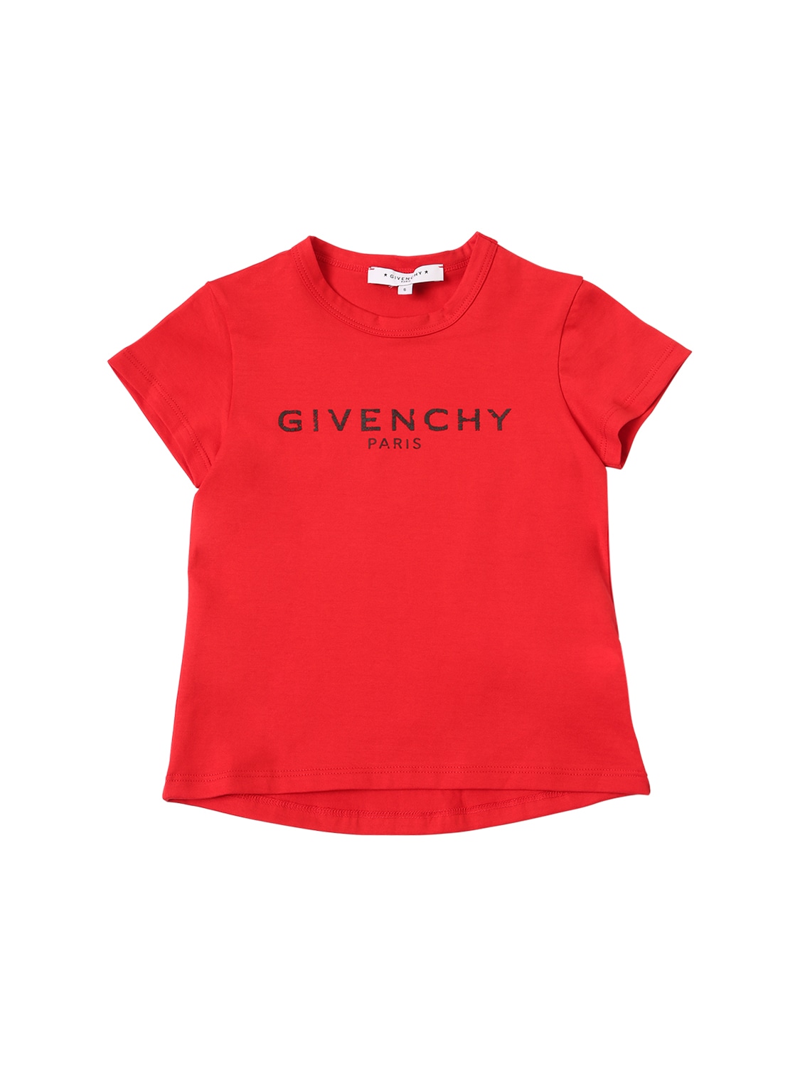 Givenchy Kids' Logo Print Cotton Jersey T-shirt In Red