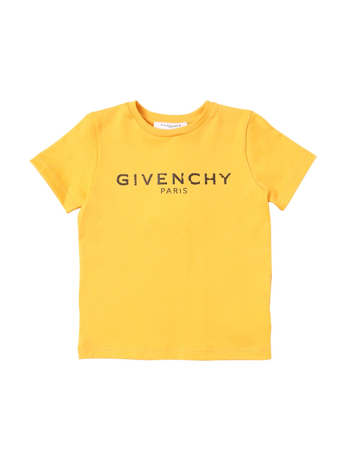 Givenchy Kids' Logo Printed Cotton Jersey T-shirt In Orange | ModeSens