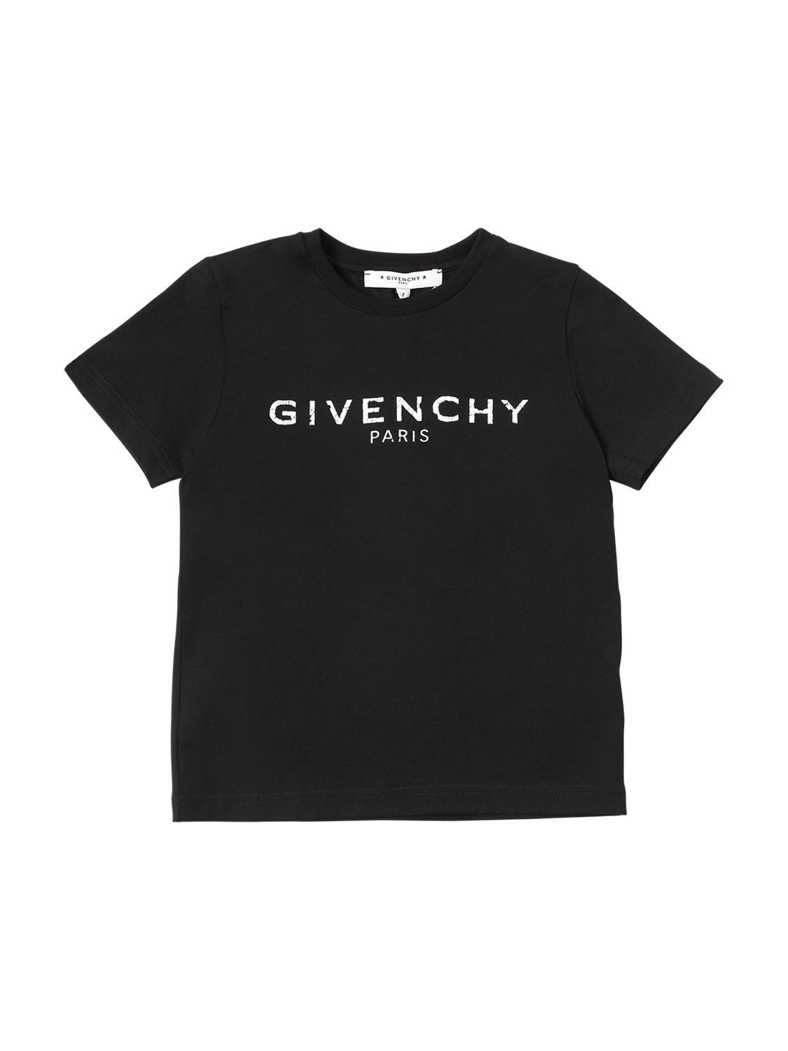 Givenchy Kids' Logo Printed Cotton Jersey T-shirt In Black