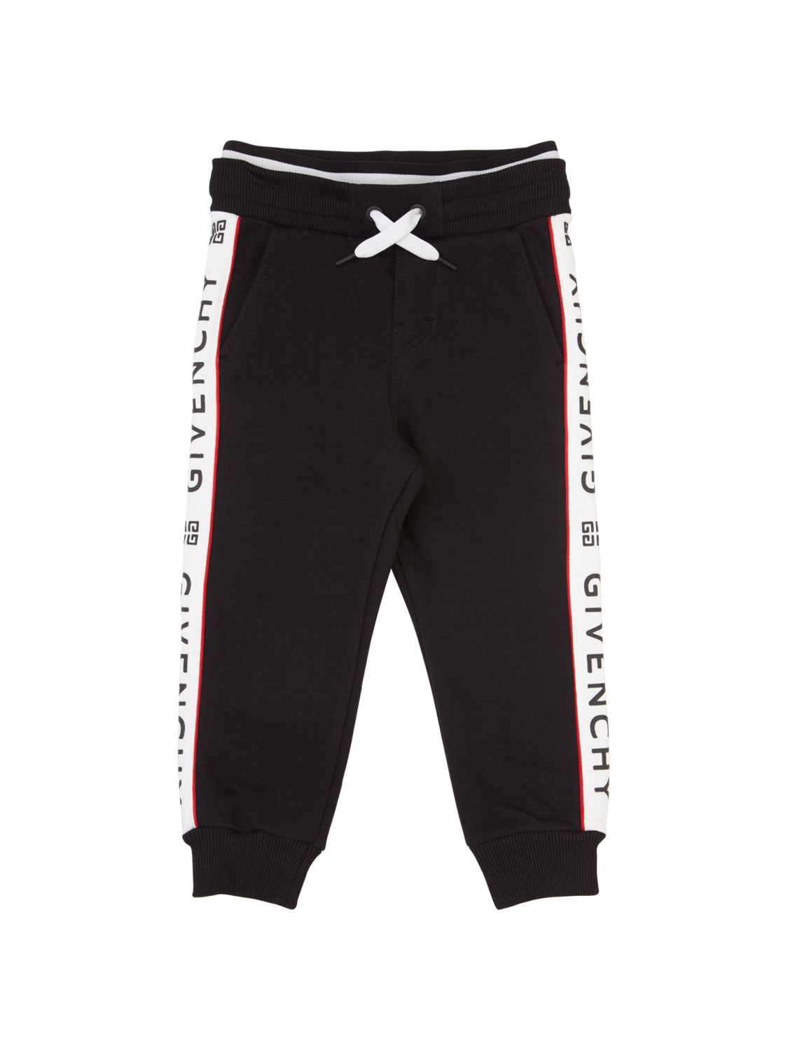 Givenchy Logo印图纯棉运动裤 In 黑色