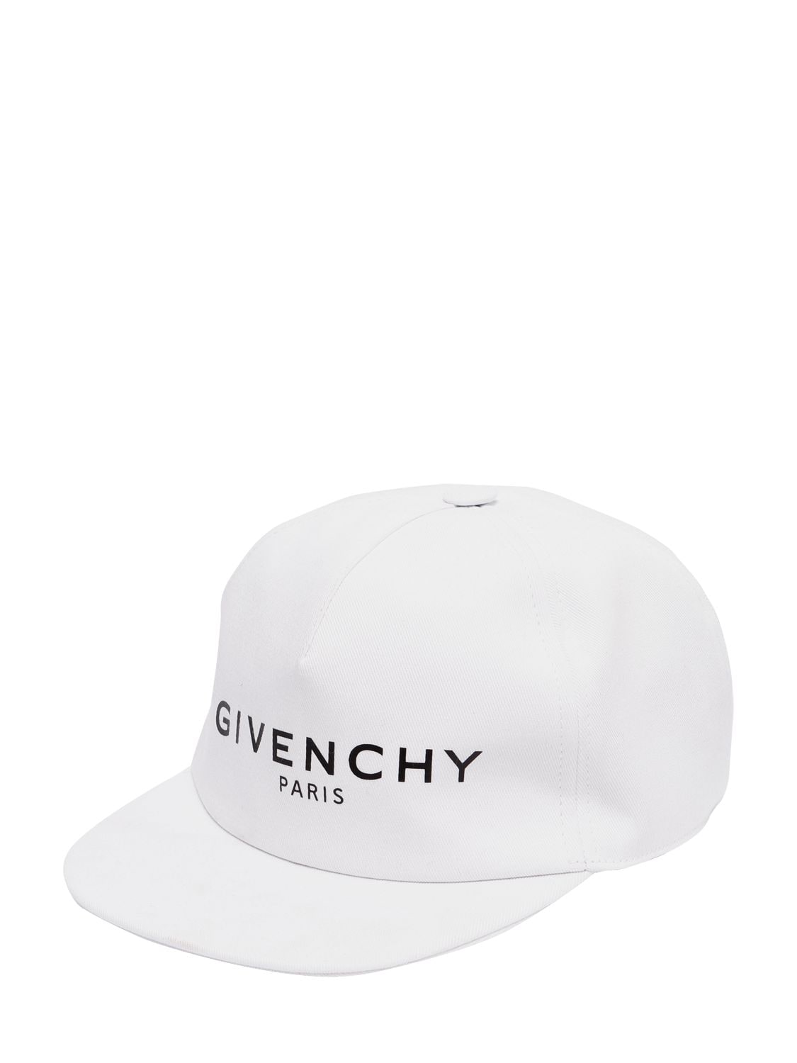 Givenchy Kids' Logo Cotton Gabardine Baseball Hat In White