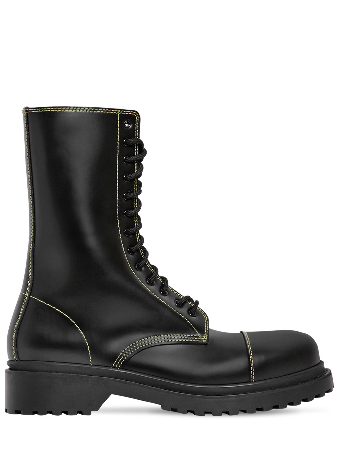 balenciaga boots leather