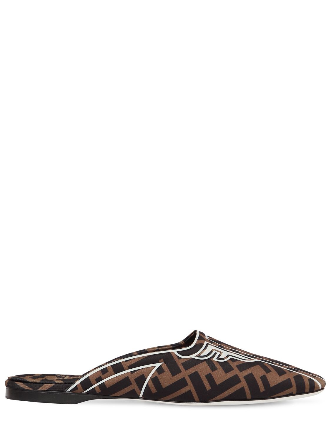 FENDI 10MM LOGO NEOPRENE MULES,69IP14008-RJE0WVA1