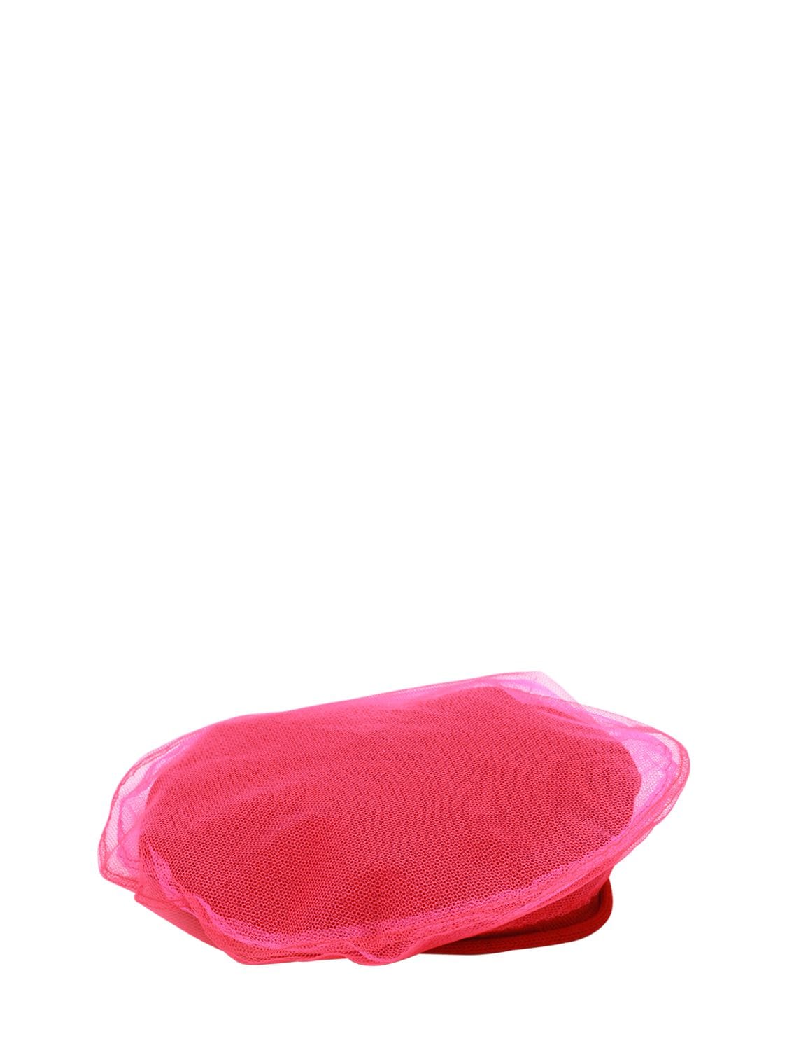 Scha Flying Duck Cotton Blend Hat In Red,fuchsia