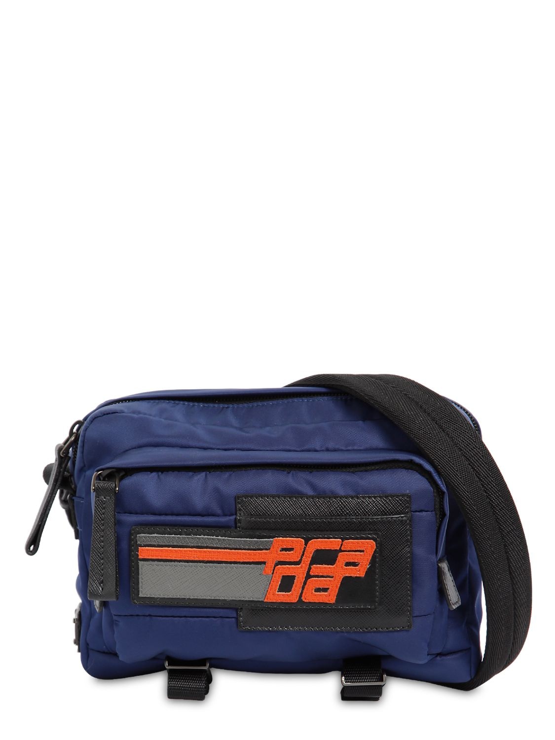 Prada Blue Nylon Quilted Camera Bag