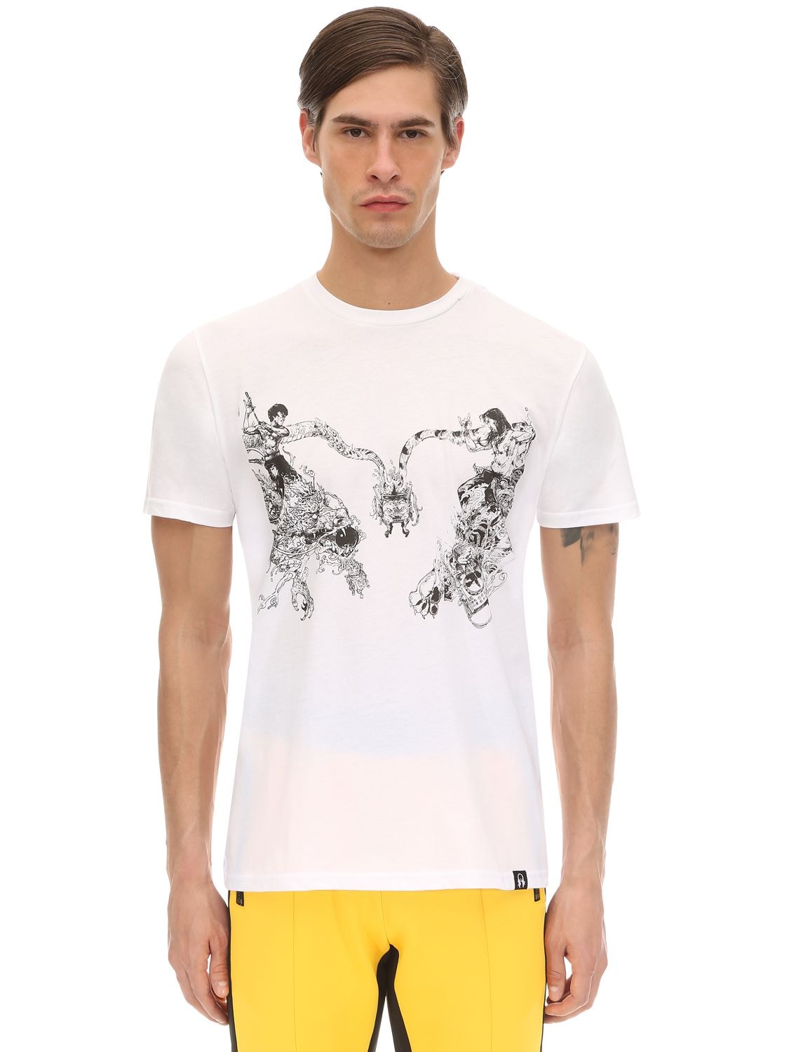 Dim Mak Collection Lvr Edition Cotton T-shirt By Kimjung Gi In White