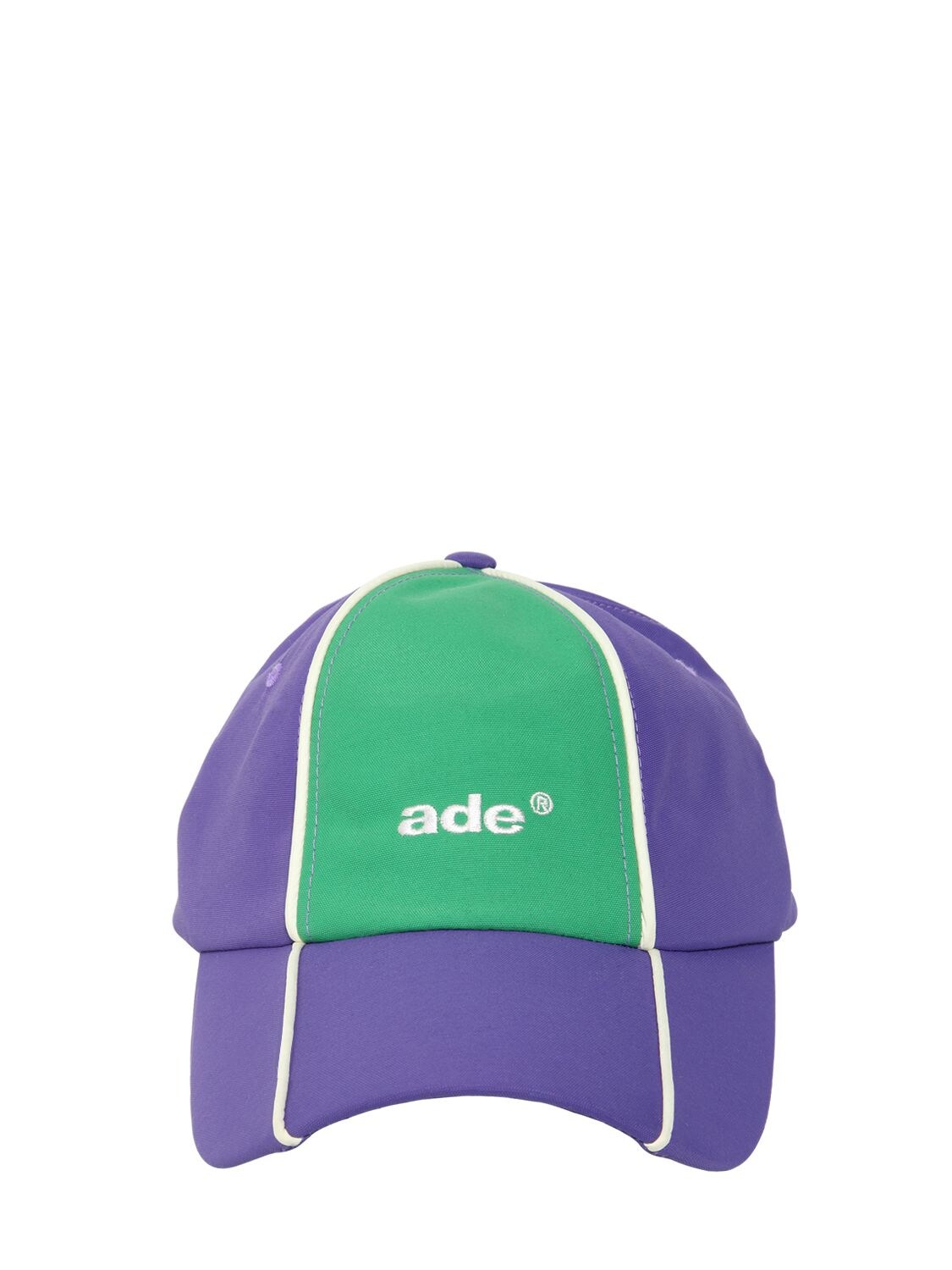 Ader Error Nylon Baseball Hat In Purple,green