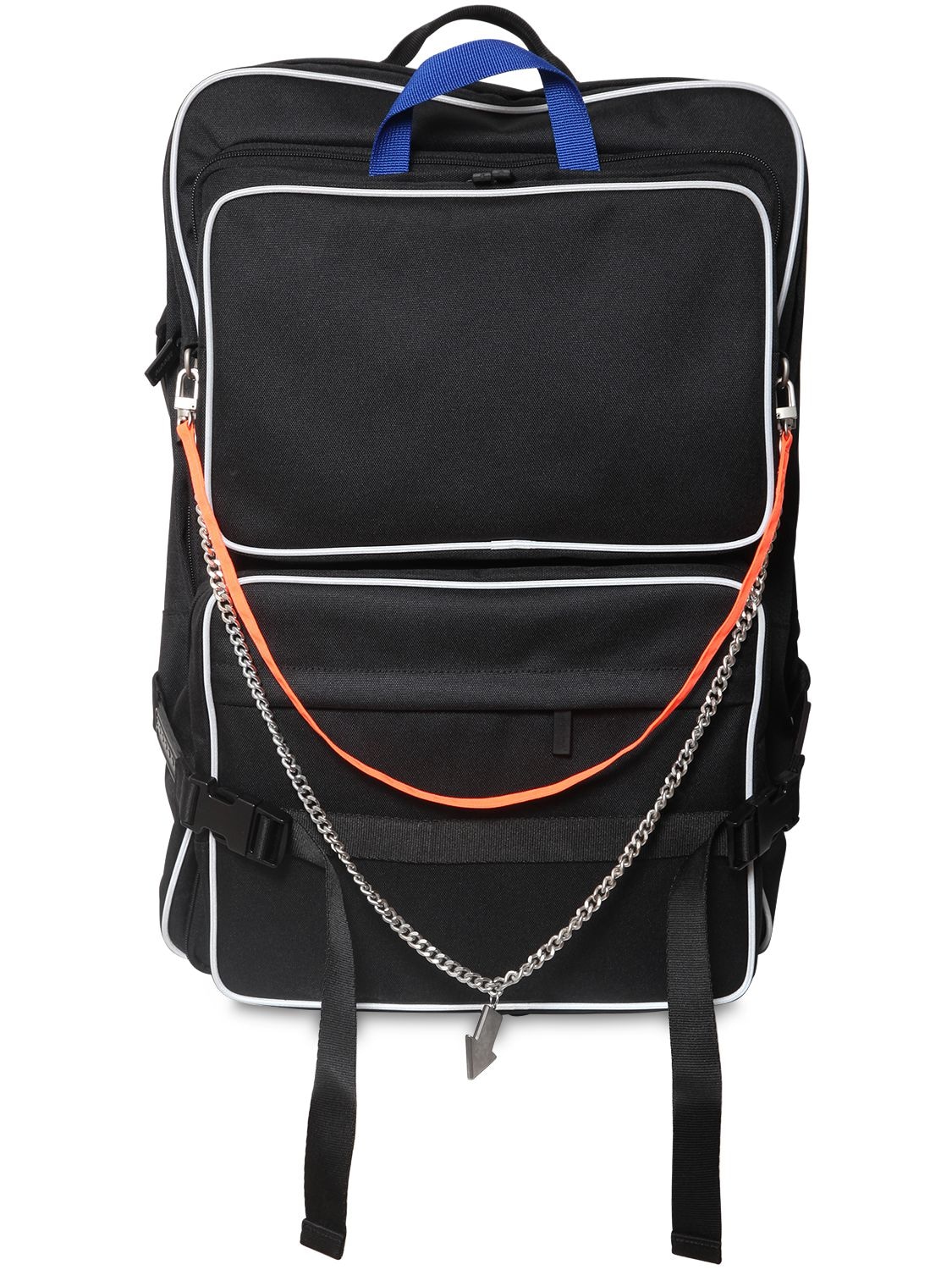 Ader Error Tech Canvas Backpack W/ Straps In Black