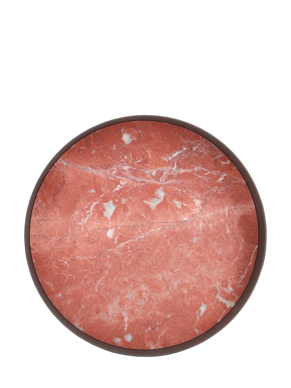 Shop Salvatori Small Pietra Marble Tray In Red,black
