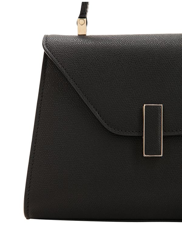 Shop Valextra Mini Iside Grained Leather Bag In Black