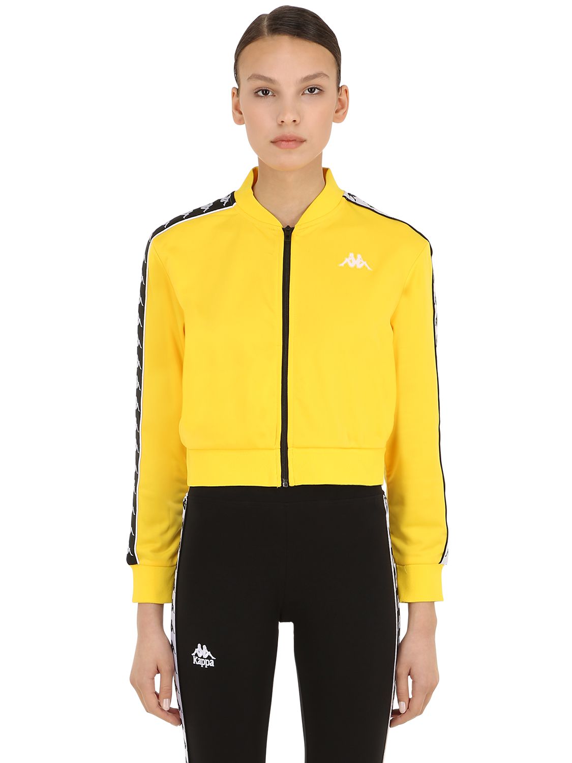 yellow kappa sweater