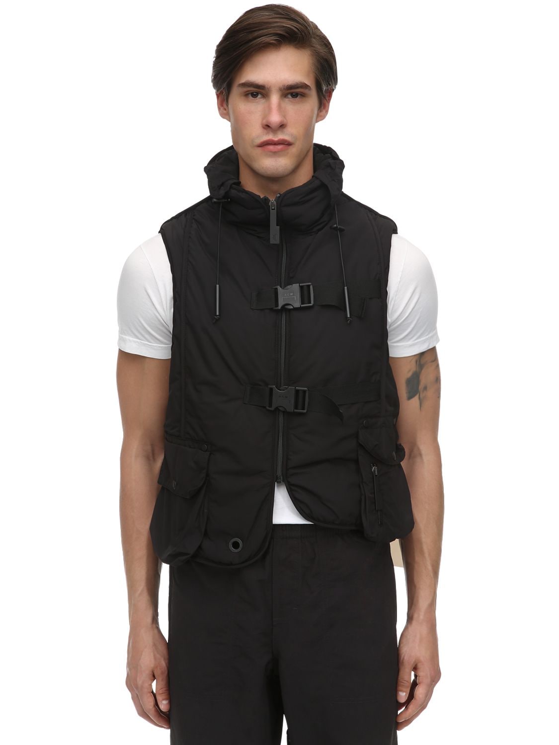 A-COLD-WALL* CROPPED STEP FRONT PADDED NYLON VEST,69IWKO005-U0MX0