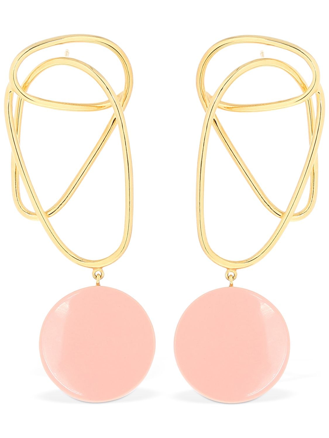 Joanna Laura Constantine Tribal Statement Earrings In Gold,pink