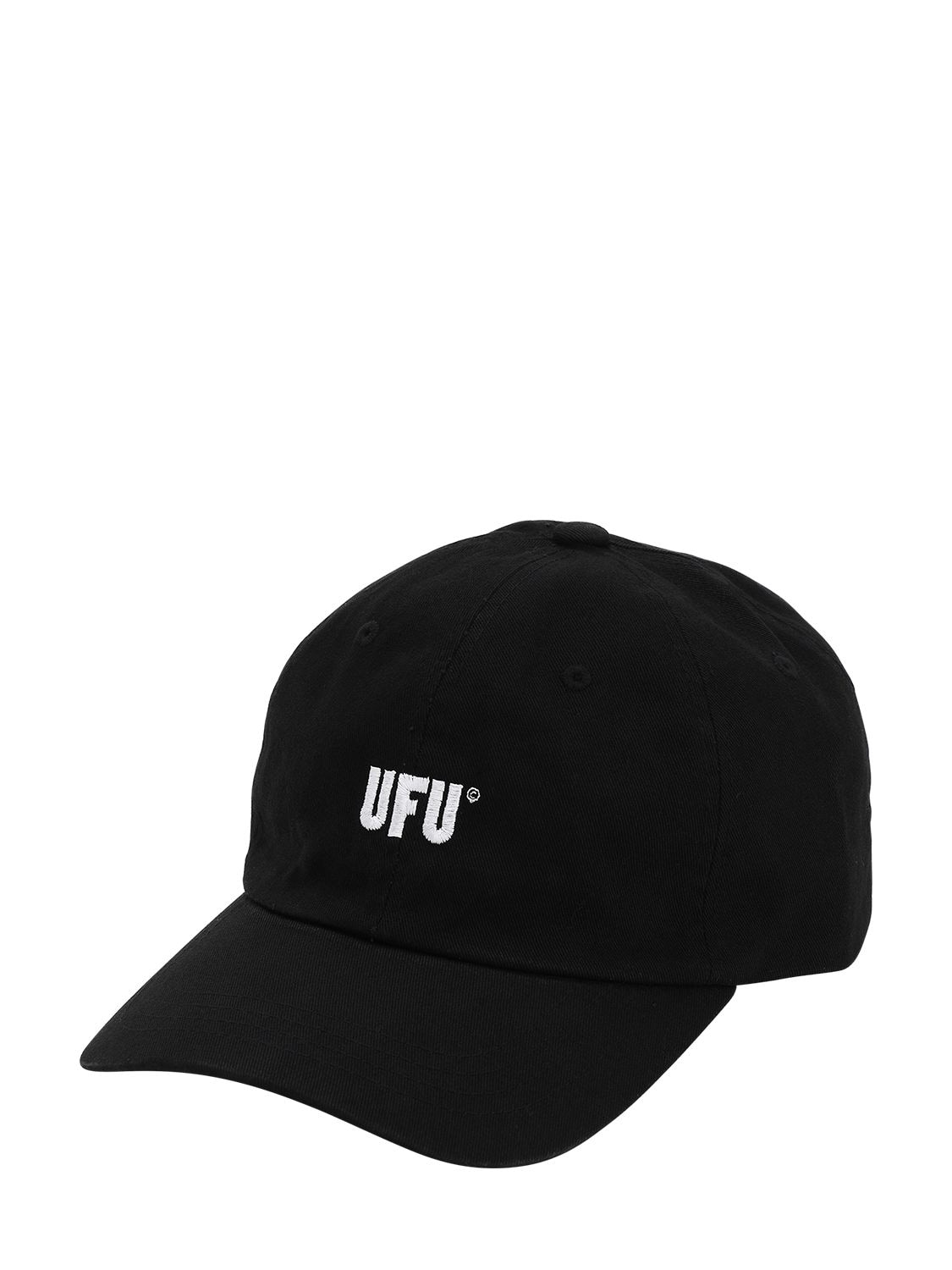Ufu - Used Future Ufu Ad Cotton Canvas Baseball Hat In Black