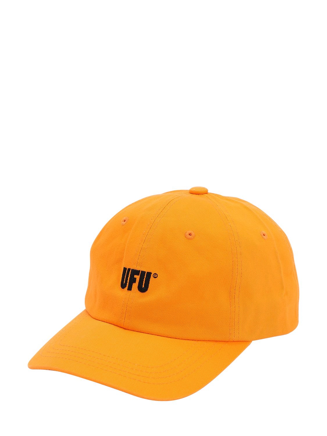 Ufu - Used Future Ufu Ad Cotton Canvas Baseball Hat In Orange