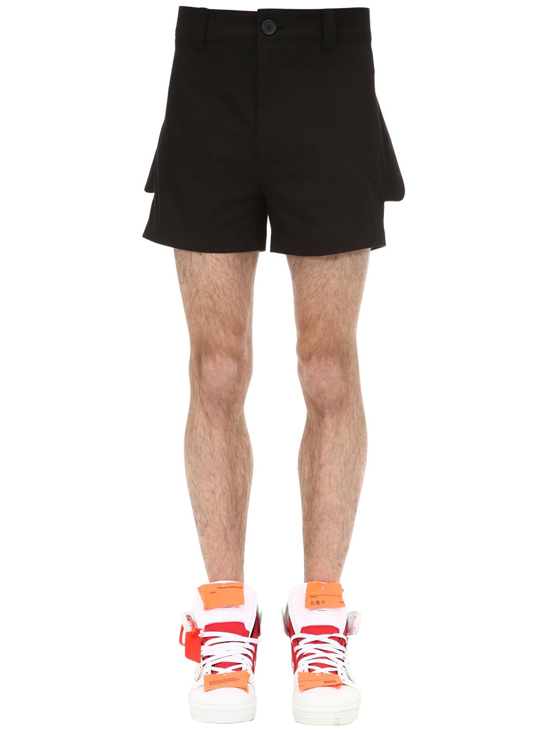 Haervaerk Cotton Shorts In Black