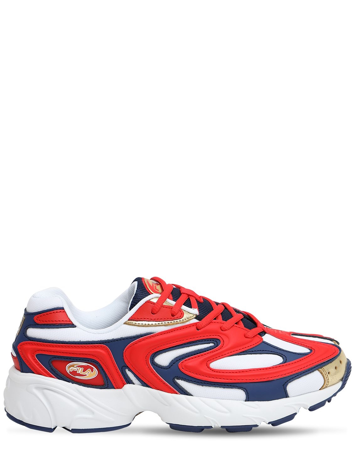 FILA BUZZARD FAUX LEATHER SNEAKERS,69IWP4013-NDBO0