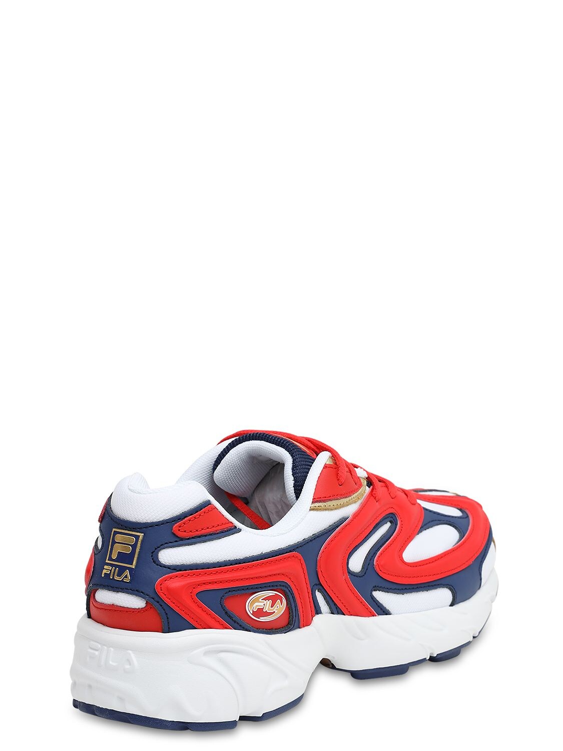 Fila Leather Red/ White/ Navy | ModeSens