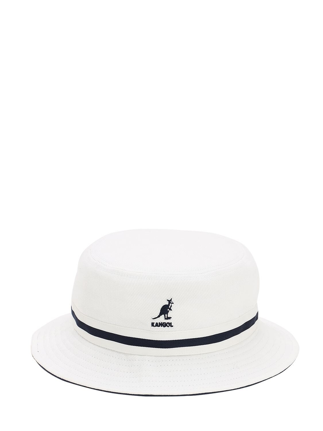 Kangol Stripe Lahinch Bucket Hat In White