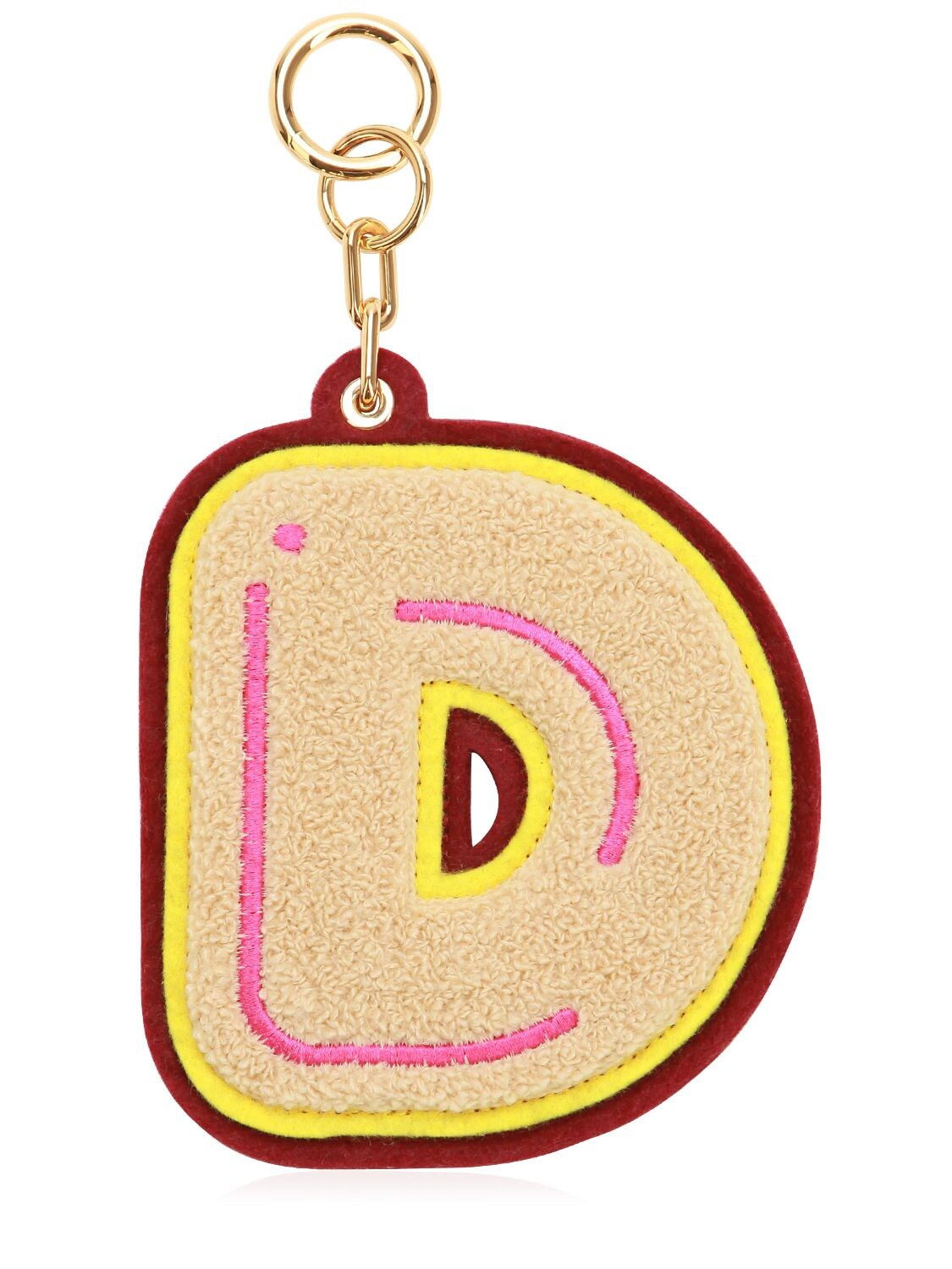 Chaos D Chenille Luggage Tag In Champagne