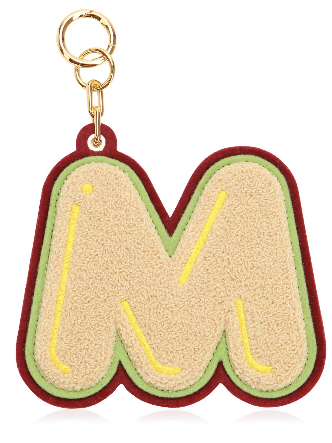 Chaos M Chenille Luggage Tag In Champagne