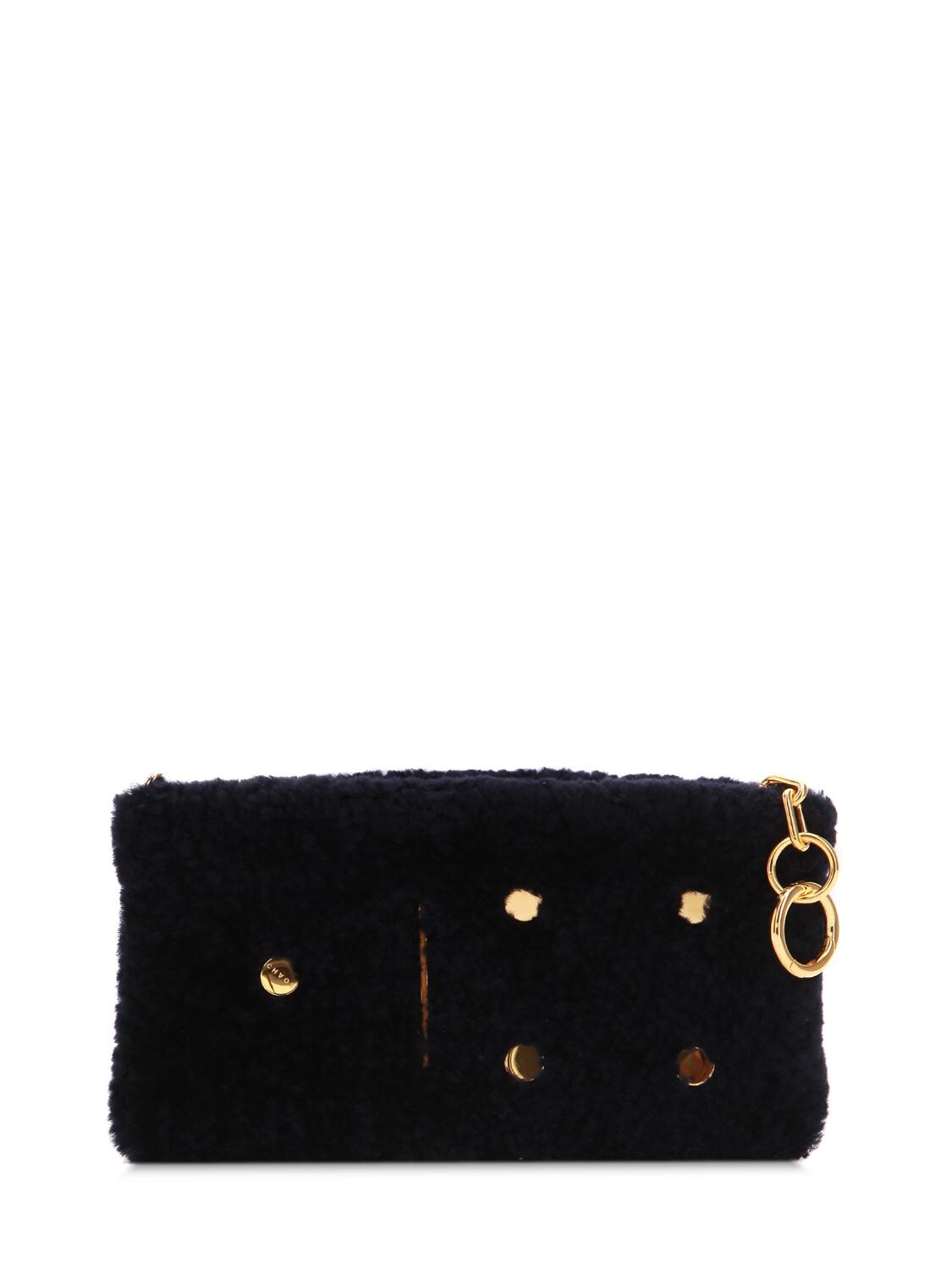 Chaos Shearling Domino Charm In Navy