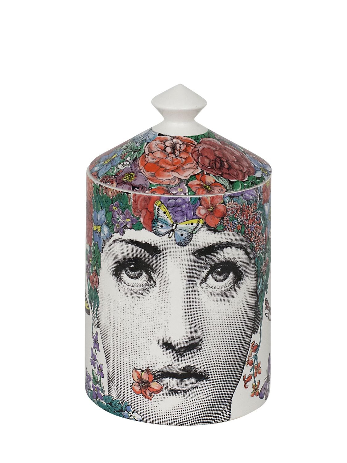 FORNASETTI FIOR DI LINA SCENTED CANDLE WITH LID,69IWUZ003-TVVMVELDT0XPUG2
