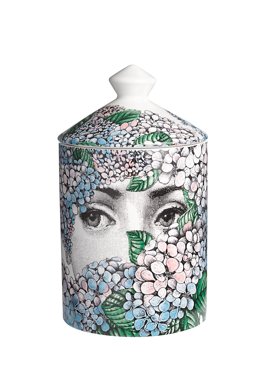 Fornasetti Ortensia Flora Scented Candle With Lid In Multicolor