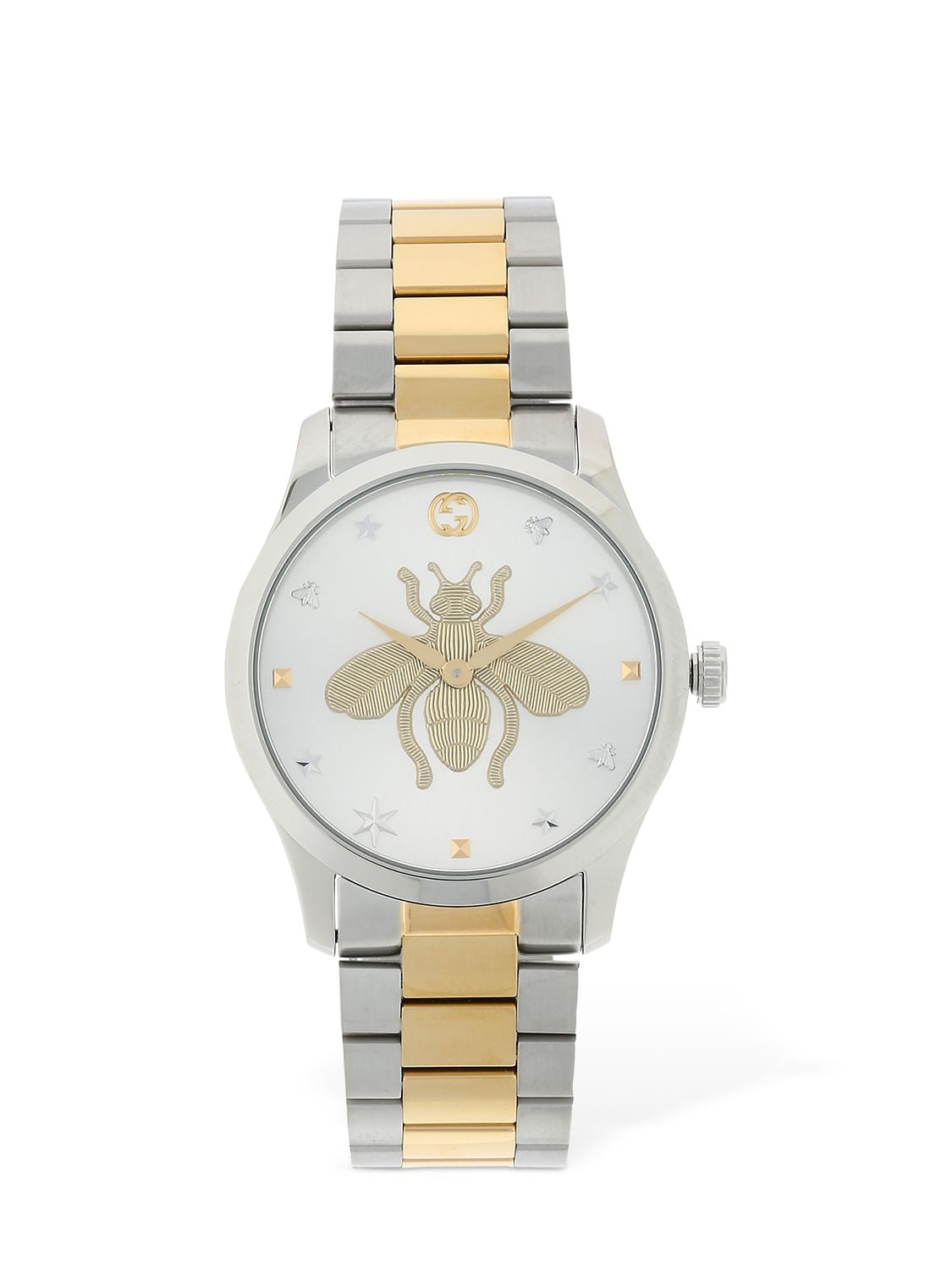38mm G-timeless Two-tone Bee Motif Watch