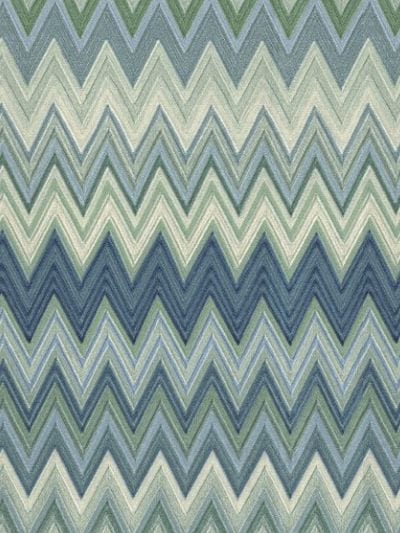 Missoni Home Collection Zig Zag Printed Wallpaper In Blue