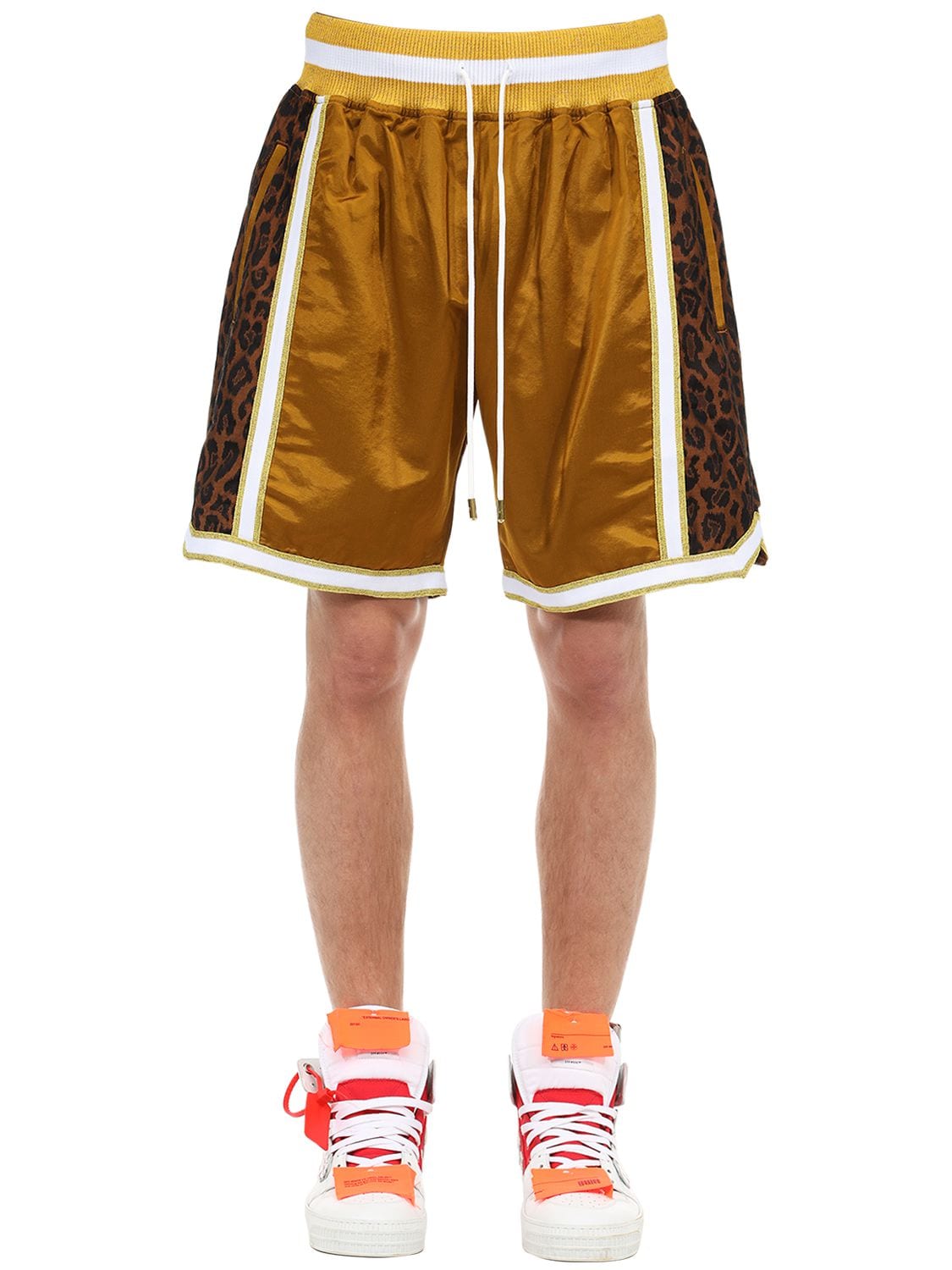 leopard print basketball shorts