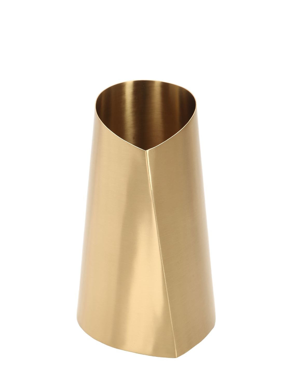 Armani/casa Caneva Large Brass Vase In Gold