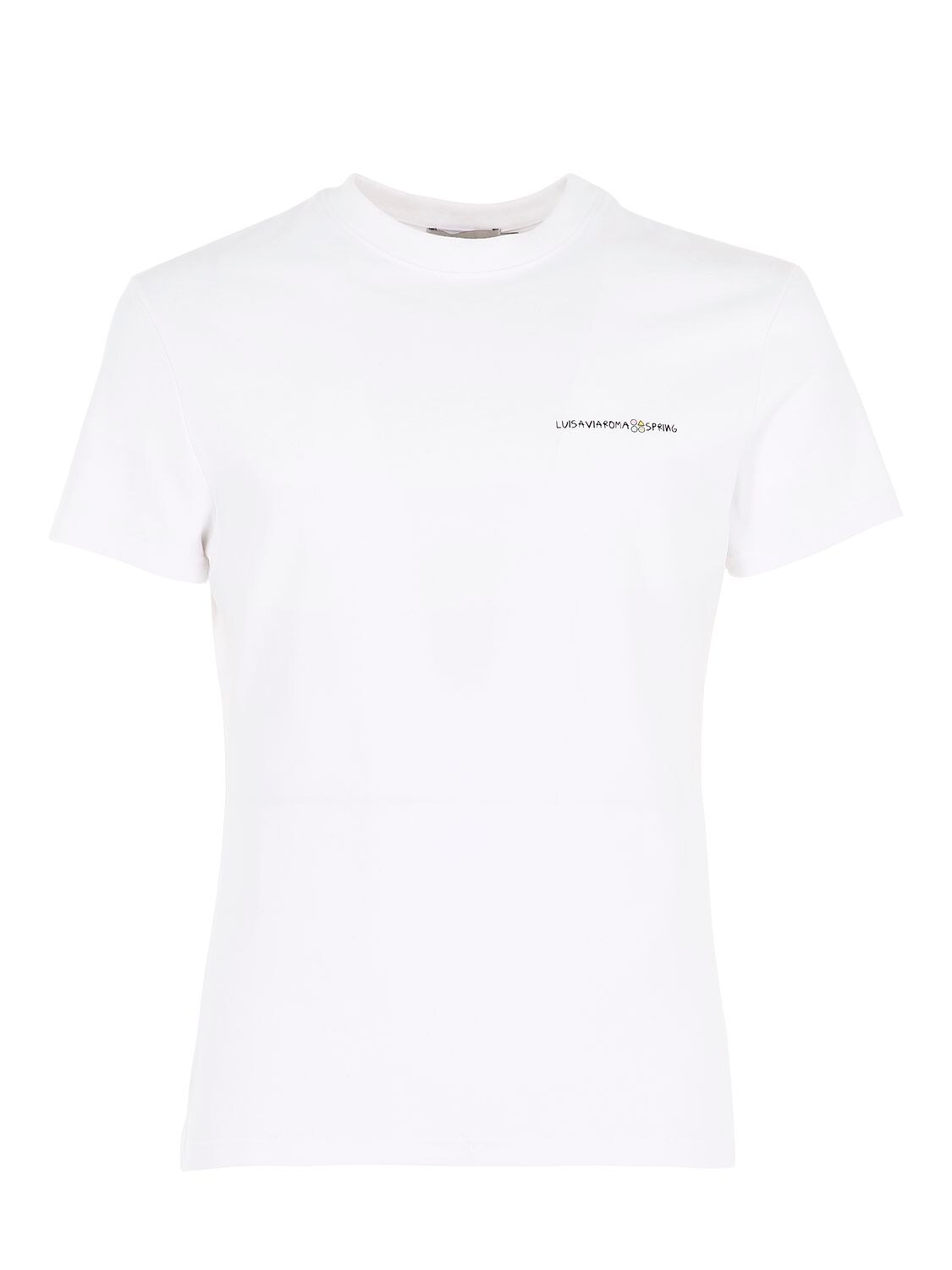 Luisaviaroma Cb Hoyo X Lvr  Logo Cotton T Shirt In White