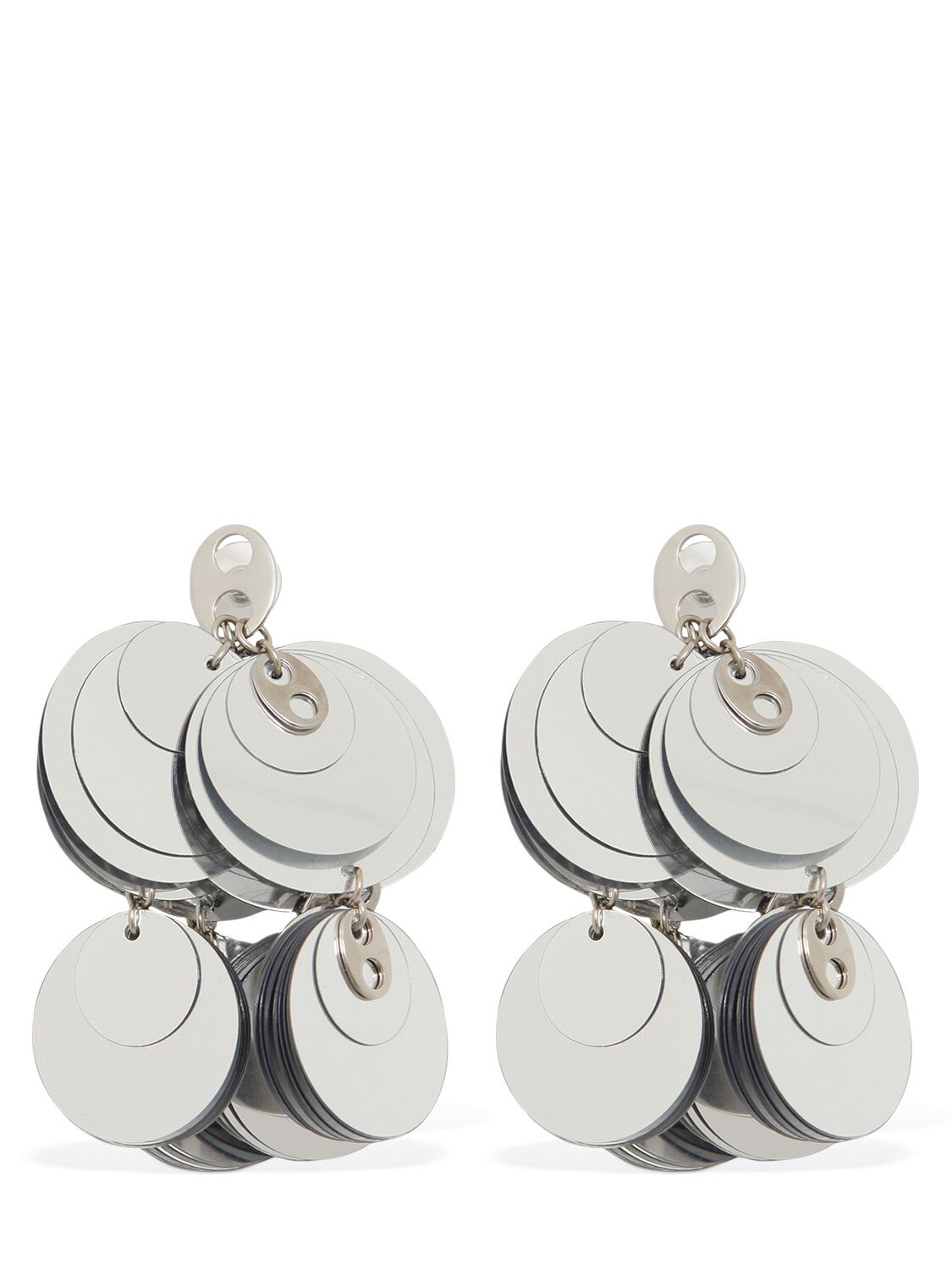 Paco Rabanne Sparkle Earrings In Silver