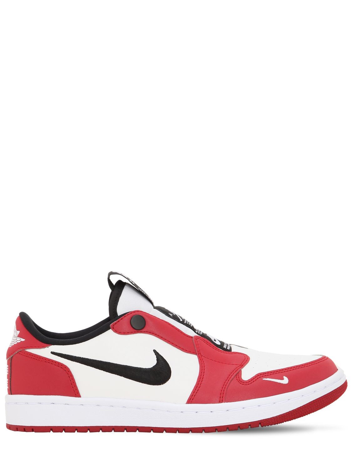 Nike Air Jordan 1 Retro Low Slip On Sneakers In Red Black White Modesens