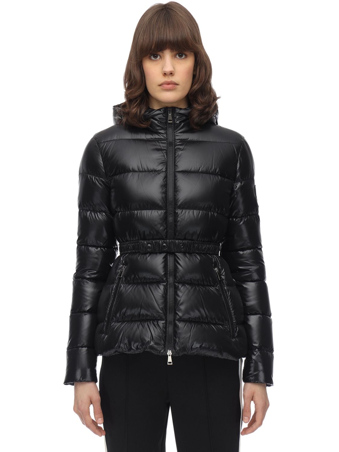 Moncler Rhin Hooded Quilted-down Jacket In Black