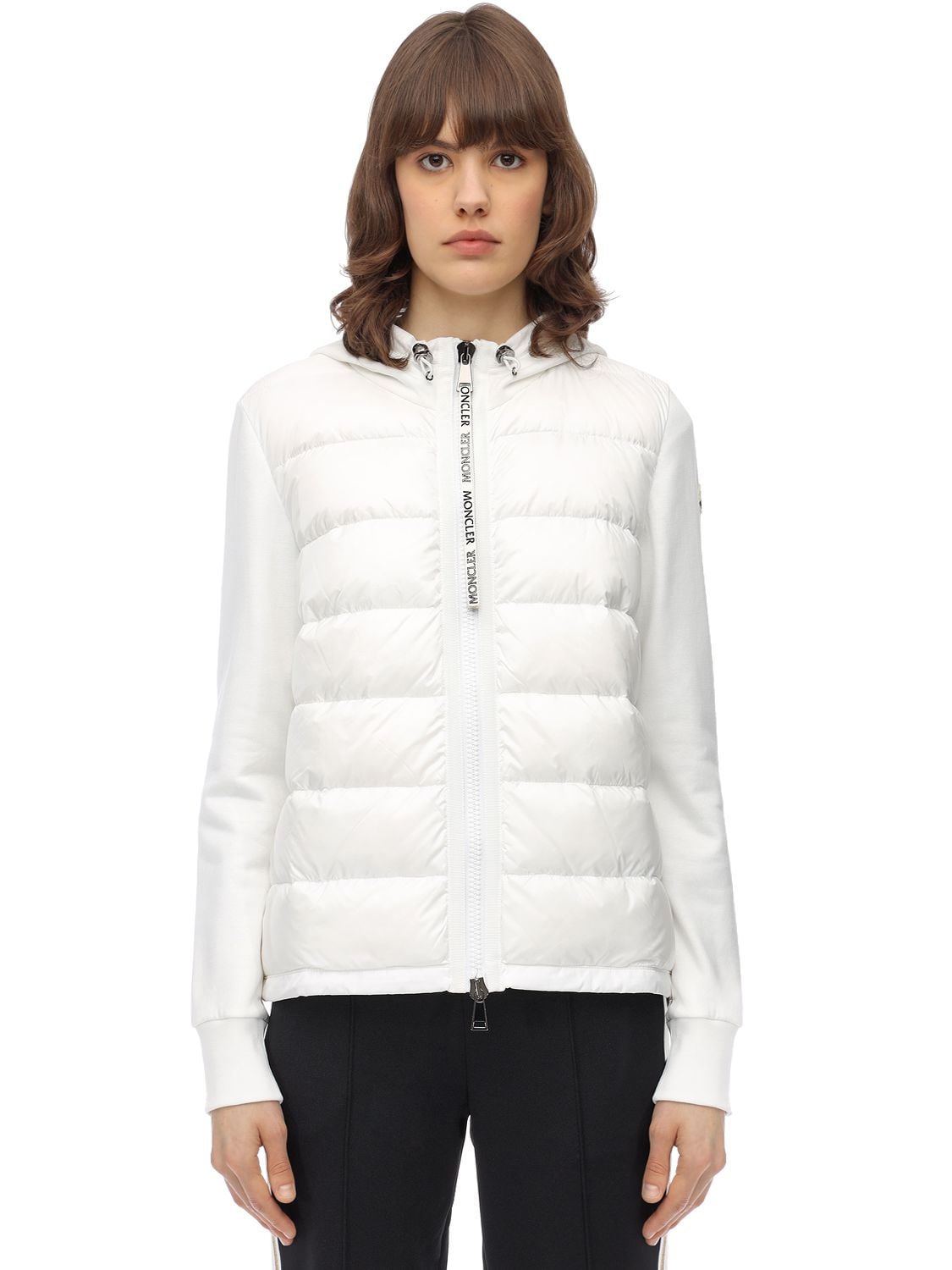 white knit jacket