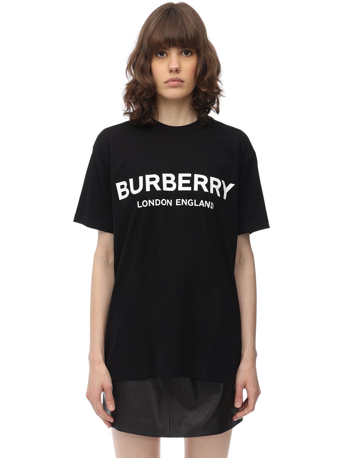 BURBERRY LOGO印花纯棉平纹针织T恤,70I040074-QTEXODK1