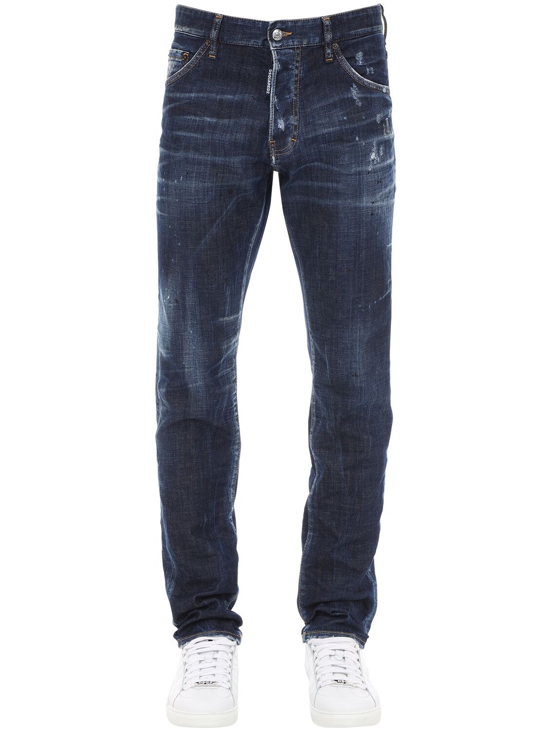 Dsquared2 16.5cm Cool Guy Cotton Denim Jeans In Blue