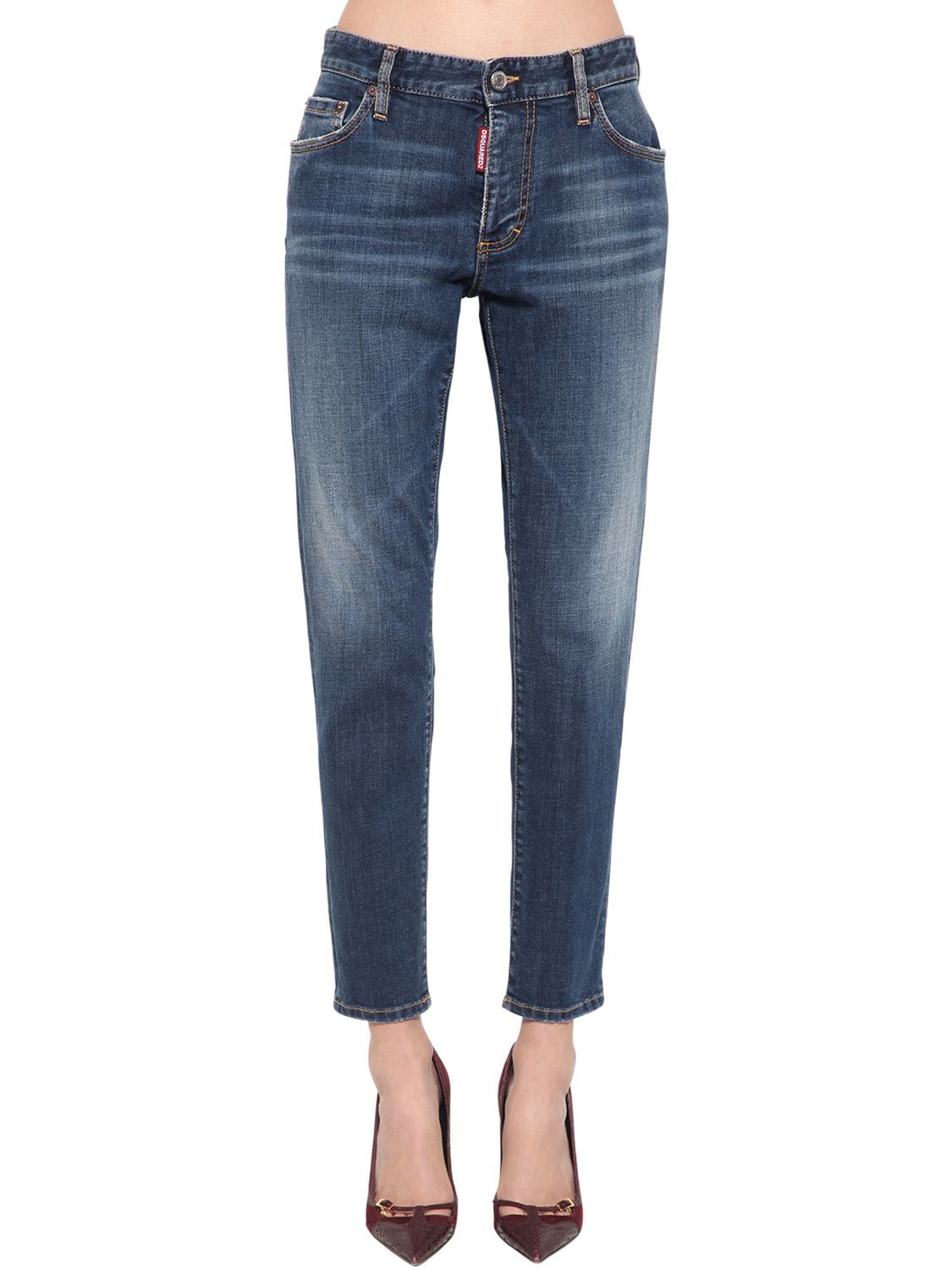 Jennifer Cotton Blend Denim Jeans