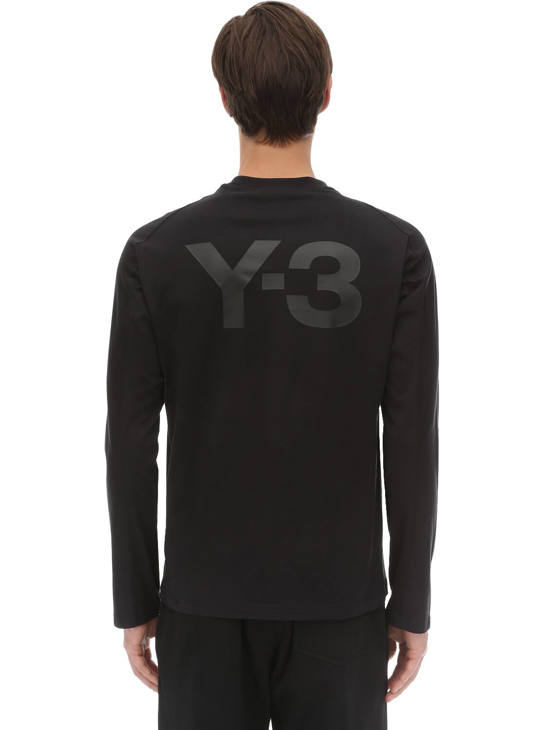 Y 3 Classic L S Cotton Jersey T Shirt Luisaviaroma