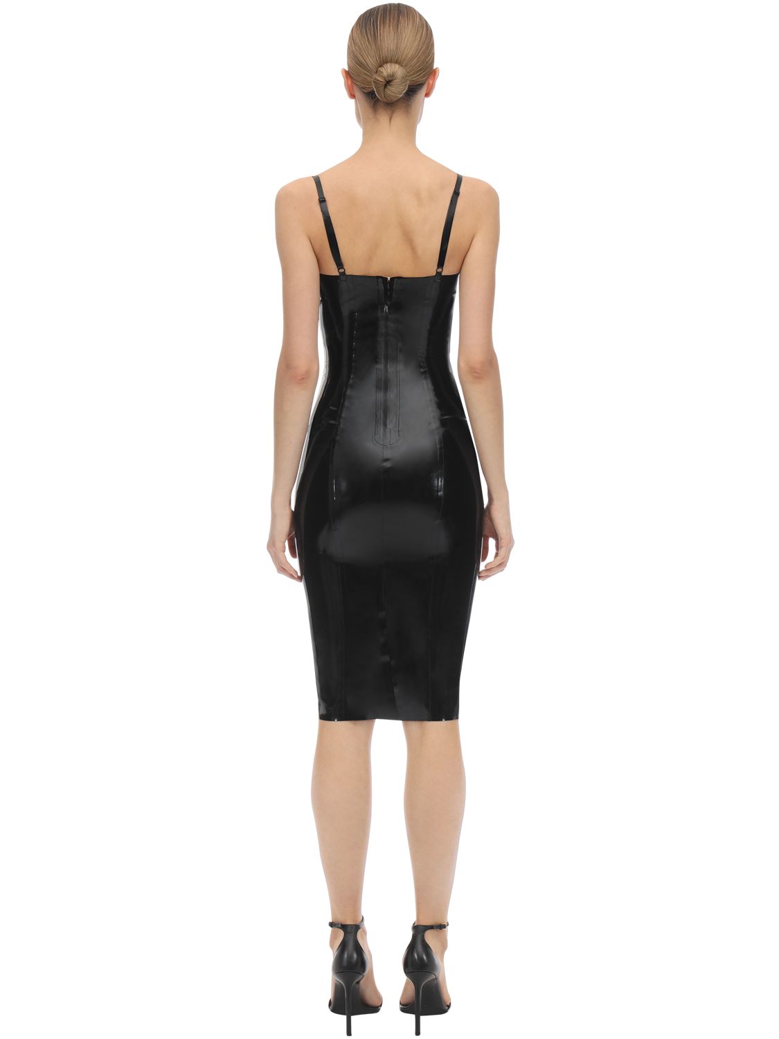ATSUKO KUDO PARIS CUP LATEX PENCIL DRESS