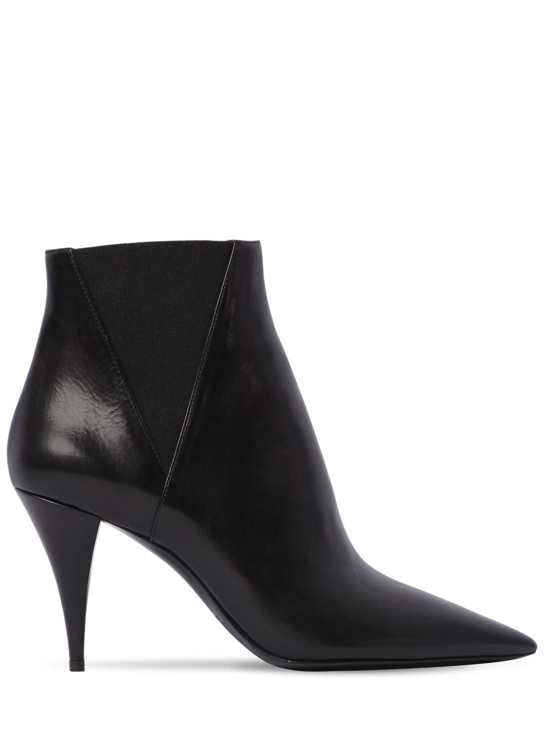 SAINT LAURENT 85MM KIKI LEATHER ANKLE BOOTS,70I0H0018-MTAWMA2