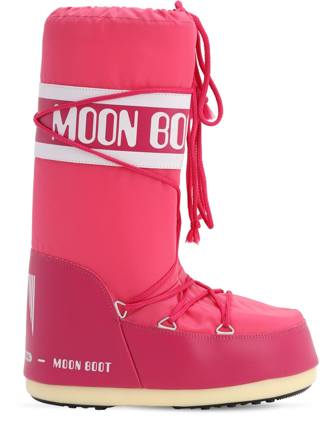 Moon Boot Classic Nylon Waterproof Snow Boots In Bouganville