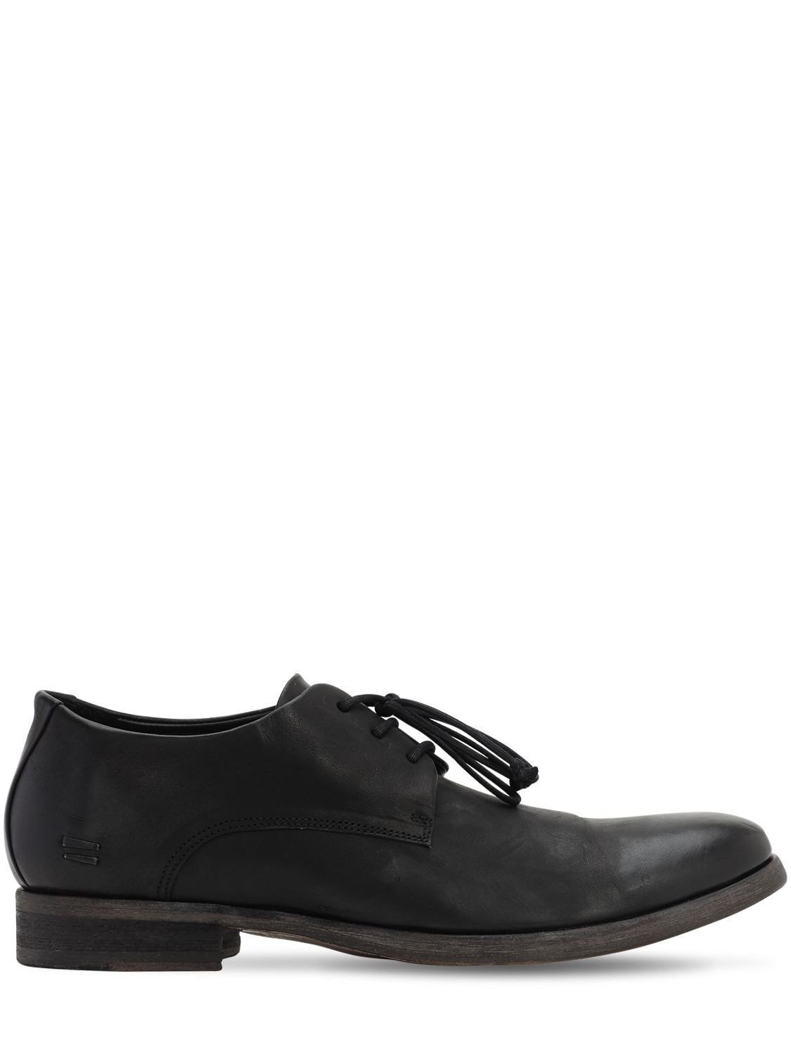 The Last Conspiracy Leather Lace-up Derby Shoes In Black