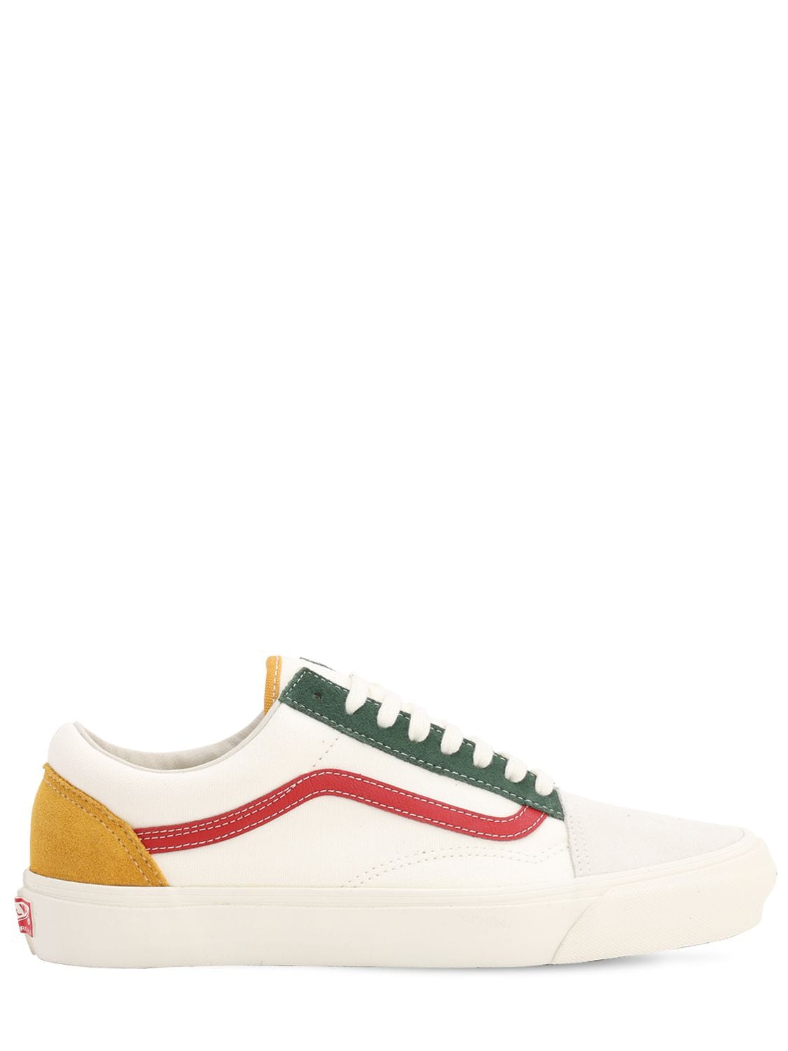 Vans “ua Og Old Skool Lx”运动鞋 In White,red,green