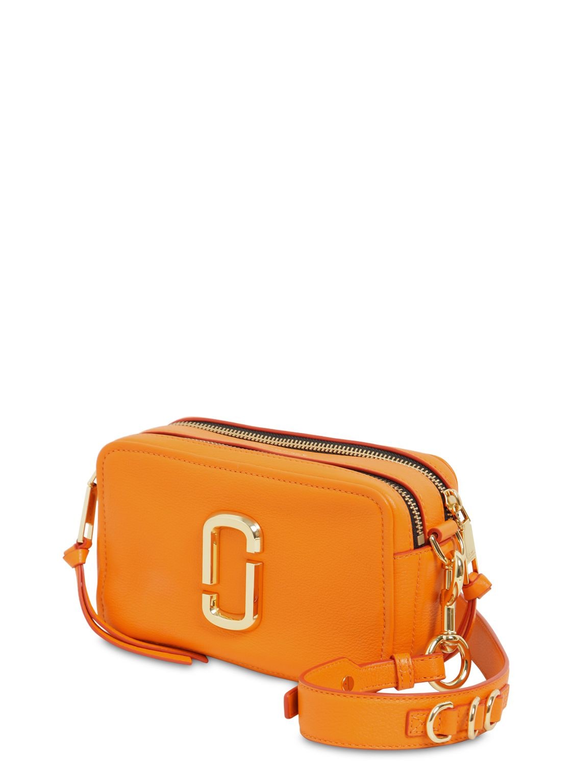 Marc Jacobs The Soft Shot 21 Leather Shoulder Bag In Kumquat