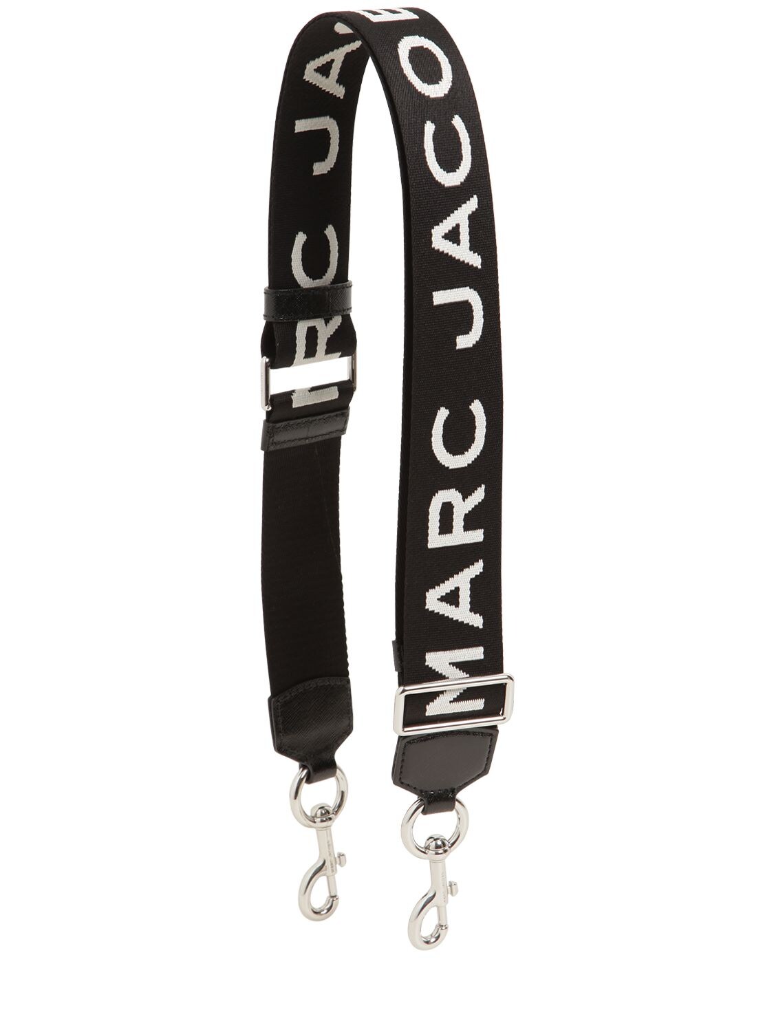 Marc Jacobs 50mm Mj Webbing Logo Shoulder Strap In Black