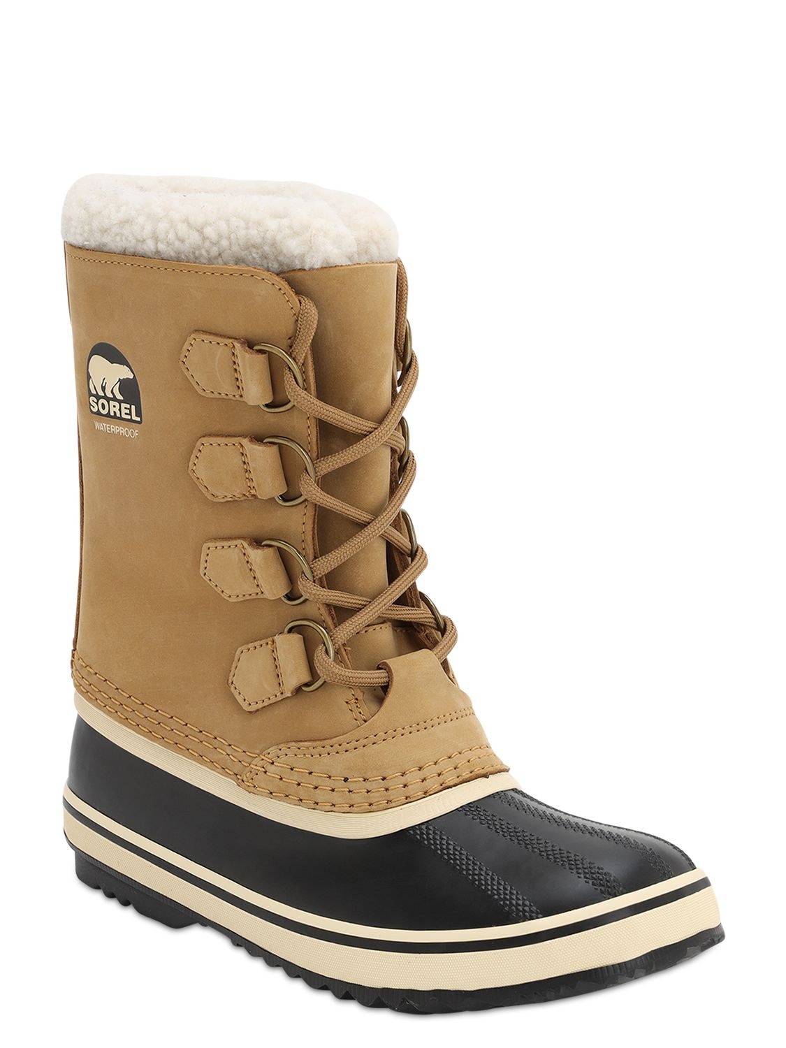 Sorel 1964 Pac 2 Tan And Suede Boots In Natural | ModeSens