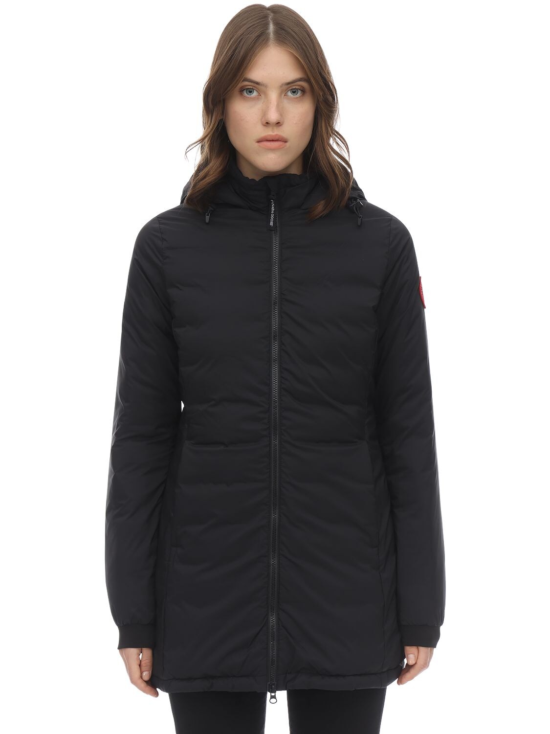 Canada Goose Camp Hooded Down Jacket In Black